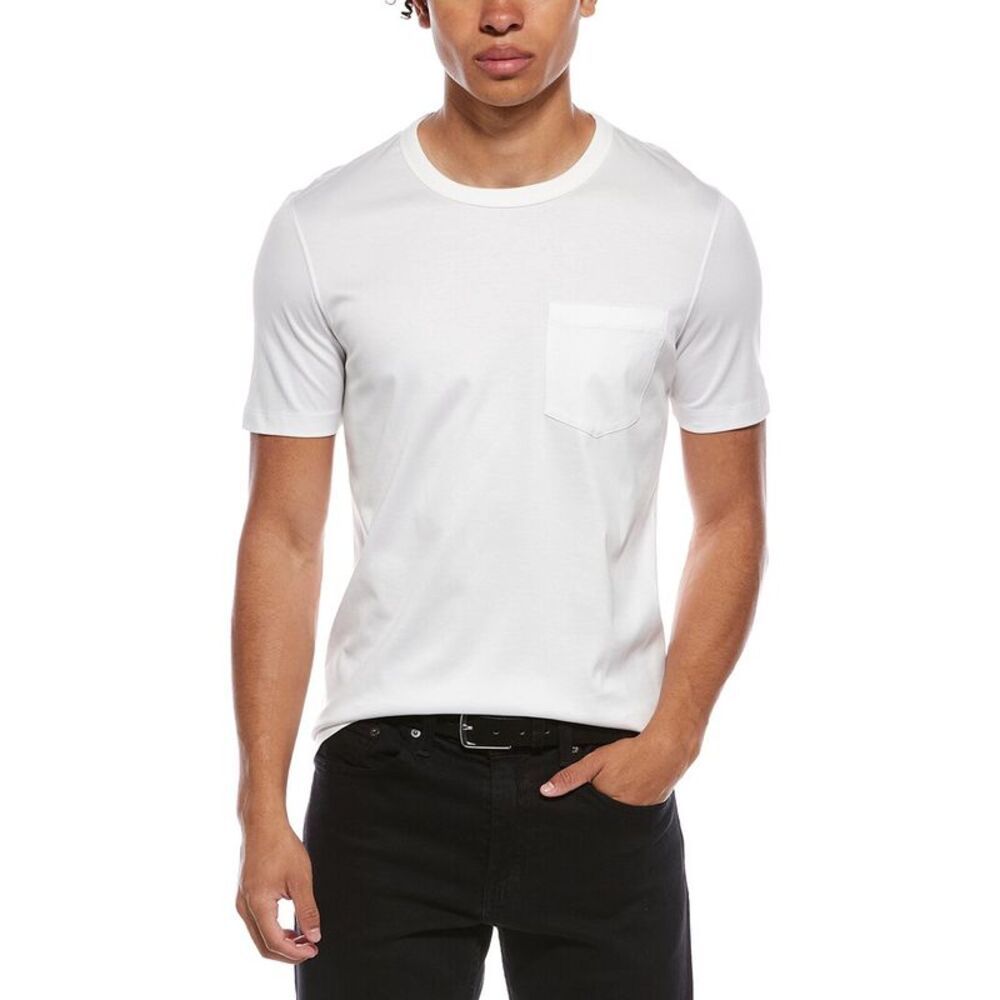 Brunello Cucinelli Mens  T-Shirt, White